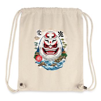 Japanese Daruma Aesthetics Yokai Streetwear - Stanley/Stella Recycled Gym Bag - natural - Front