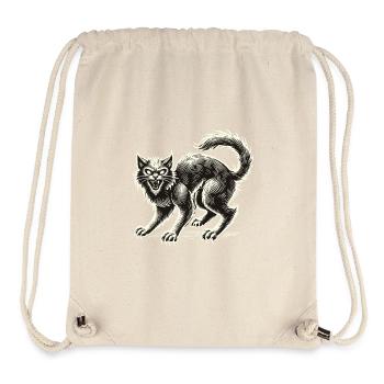 Gruselige Schwarze Hexenkatze Außergewöhnlich - Stanley/Stella recycelter Gym Bag - Naturweiß - Vorne