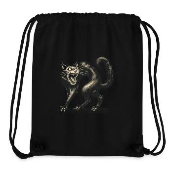 Terrible Witch Cat Scary Horror Cat - Stanley/Stella Recycled Gym Bag - black - Front