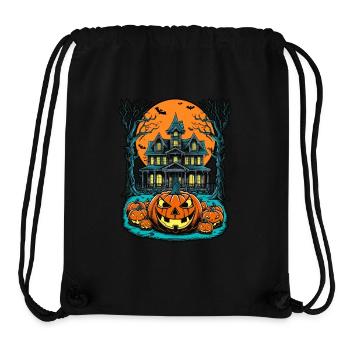 Spooky Haunted House Spooky Haunted Villa - Stanley/Stella Recycled Gym Bag - black - Front