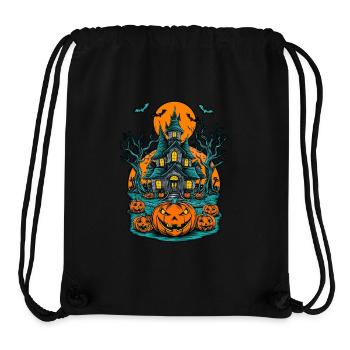 Gespenstisches Geisterhaus Gruselige Geistervilla - Stanley/Stella recycelter Gym Bag - Schwarz - Vorne