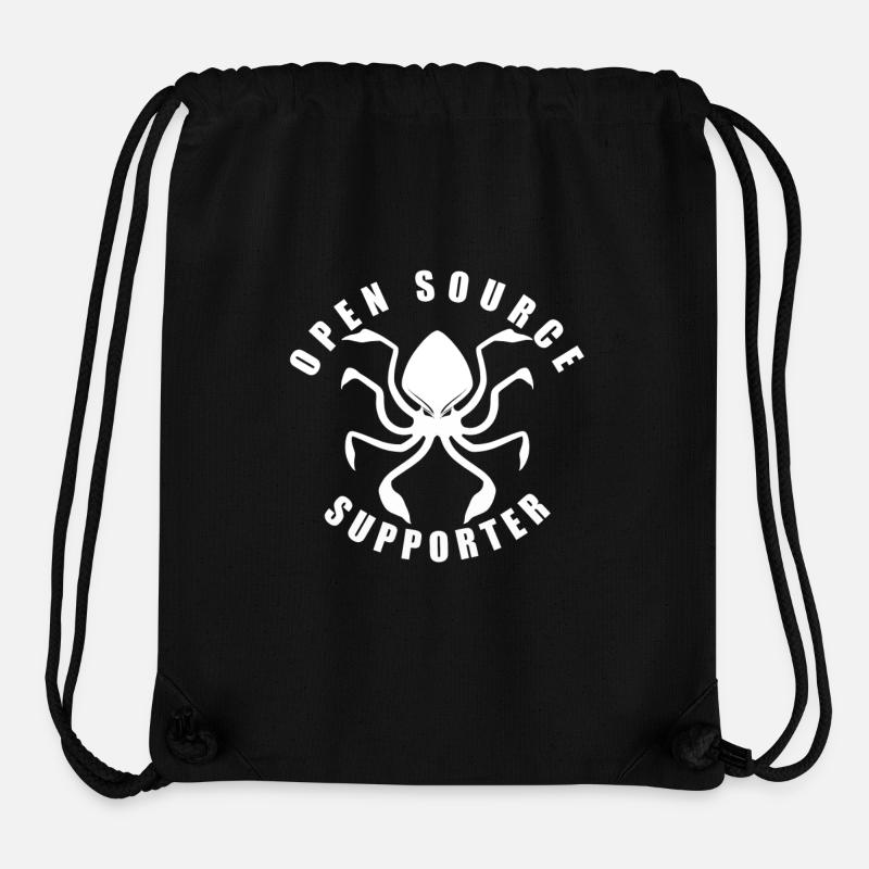 LUZILLION CODER COUTURE, OPEN SOURCE SUPPORTER - Stanley/Stella recycelter Gym Bag - Schwarz