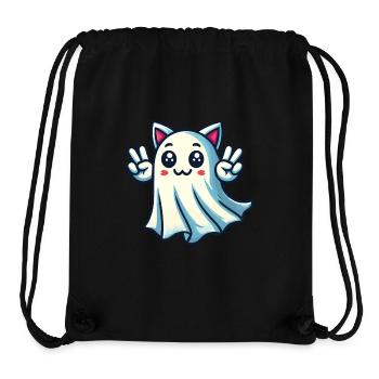 Katzenohren Gespenst Kostümidee Kemonomimi Girl - Stanley/Stella recycelter Gym Bag - Schwarz - Vorne