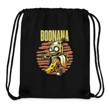Funny Banana Zombie Boonana Halloween Decoration - Stanley/Stella Recycled Gym Bag - black - Front