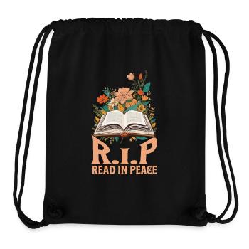 Lire En Paix Drôle Halloween Dicton Design - Sac à cordon recyclé Stanley/Stella - noir - Devant