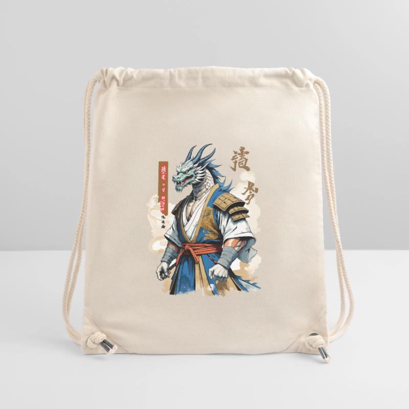 Drachen Samurai Vintage Ukiyo-e Stil Stanley/Stella recycelter Gym Bag