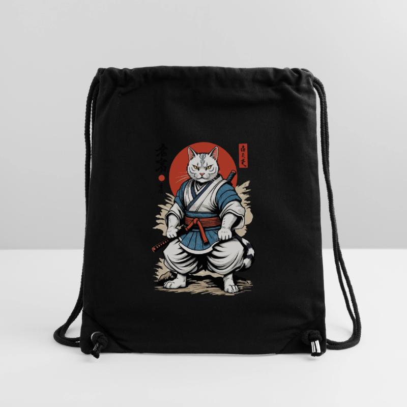 Samurai Katze Vintage Ukiyo-E Japanisches Design Stanley/Stella recycelter Gym Bag