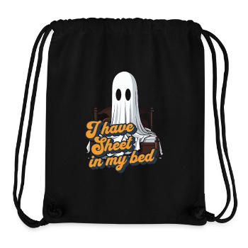 Drap d’Halloween au lit drôle de dicton - Sac à cordon recyclé Stanley/Stella - noir - Devant