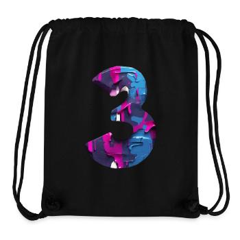 NUMMER 3 NR. 3 COOL 3. GEBURTSTAG - Stanley/Stella recycelter Gym Bag - Schwarz - Vorne