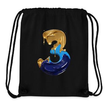 NR. 3 NUMMER 3 COOL 3. GEBURTSTAG - Stanley/Stella recycelter Gym Bag - Schwarz - Vorne