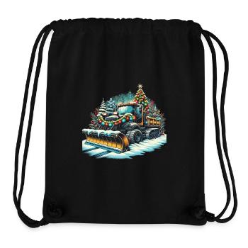 weihnachtlicher scWinter Weihnachten Schneeräummas - Stanley/Stella recycelter Gym Bag - Schwarz - Vorne