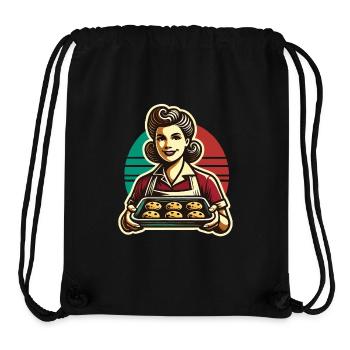 Nostalgic Baking Experience Retro - Stanley/Stella Recycled Gym Bag - black - Front