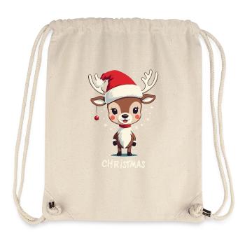 Niedliches Rentier Weihnachten Design - Stanley/Stella recycelter Gym Bag - Naturweiß - Vorne