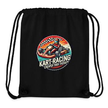 Kart-Racing Günstiger Als Therapie Go-Kart Spaß - Stanley/Stella recycelter Gym Bag - Schwarz - Vorne