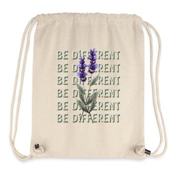 BE DIFFERENT – Lavender Flower Love Affirmations - Stanley/Stella Recycled Gym Bag - natural - Front