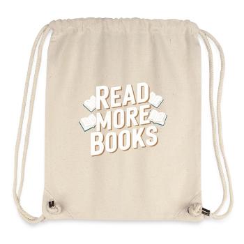 Read More Books - Sac à cordon recyclé Stanley/Stella - blanc naturel - Devant