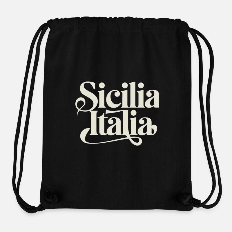 Sicilia - Italia - Stanley/Stella Recycled Gym Bag - black