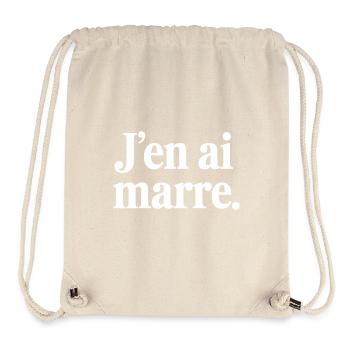 J'en ai marre - Sac à cordon recyclé Stanley/Stella - blanc naturel - Devant