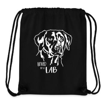 Loved by a Lab Labrador Labbi Hunde Wilsigns - Stanley/Stella recycelter Gym Bag - Schwarz - Vorne