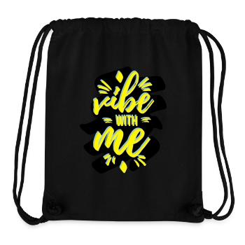 Vibe with me - Stanley/Stella recycelter Gym Bag - Schwarz - Vorne