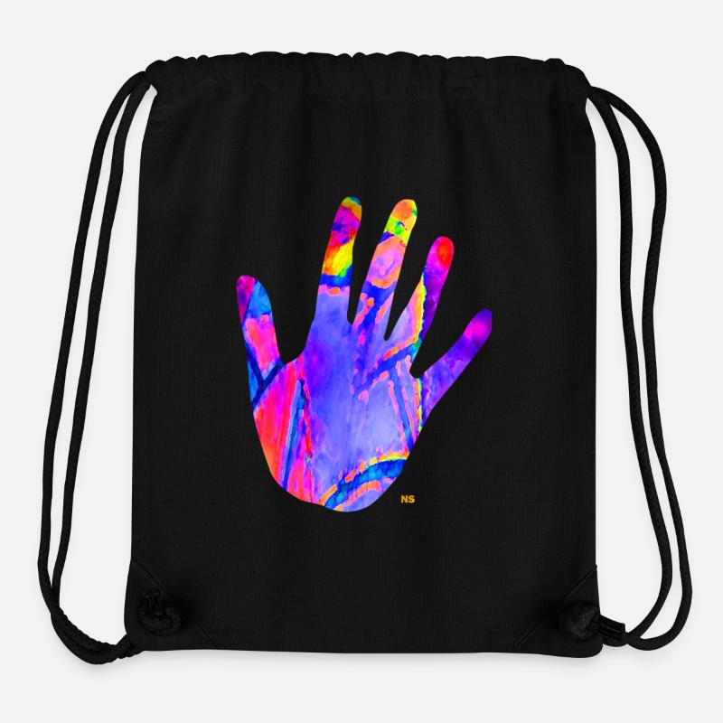 Neon hand - Stanley/Stella Recycled Gym Bag - black
