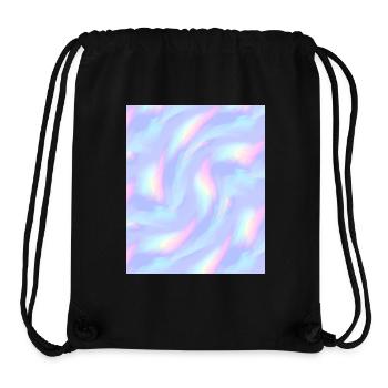Pastell Regenbogen Wirbel Muster Marmoriert Lila - Stanley/Stella recycelter Gym Bag - Schwarz - Vorne
