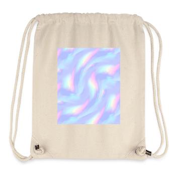 Pastell Regenbogen Wirbel Muster Marmoriert Lila - Stanley/Stella recycelter Gym Bag - Naturweiß - Vorne