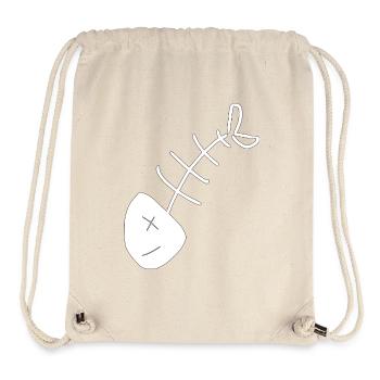 Poisson chemise poisson motif,Cadeau de vêtements de pêche - Sac à cordon recyclé Stanley/Stella - blanc naturel - Devant