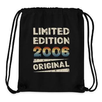 Limited Edition 18 Geburtstag Party Jahrgang 2006 - Stanley/Stella recycelter Gym Bag - Schwarz - Vorne