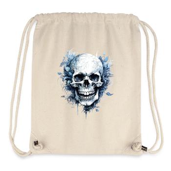 Totenkopf Totenschädel Skelett Horror Gothic Metal - Stanley/Stella recycelter Gym Bag - Naturweiß - Vorne