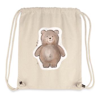 Dicker Bär - Stanley/Stella recycelter Gym Bag - Naturweiß - Vorne