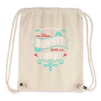 birthday present encrypt funny codes jokes - Stanley/Stella Recycled Gym Bag - natural - Front