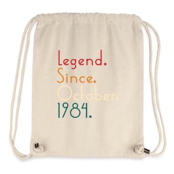 Legende seit Oktober 1984 - Stanley/Stella recycelter Gym Bag - Naturweiß - Vorne