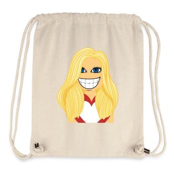 Blonde Frau verliebt - Stanley/Stella recycelter Gym Bag - Naturweiß - Vorne