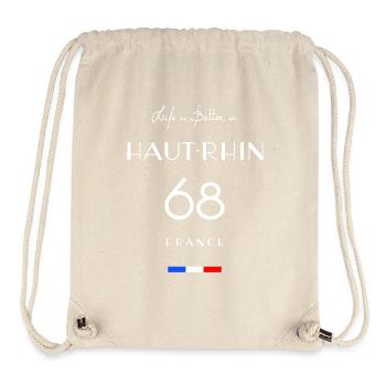 Leben in HAUT-RHIN Nummer 68, Elsass, Frankreich - Stanley/Stella recycelter Gym Bag - Naturweiß - Vorne