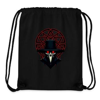 Plague doctor with satanist symbol - Stanley/Stella Recycled Gym Bag - black - Front