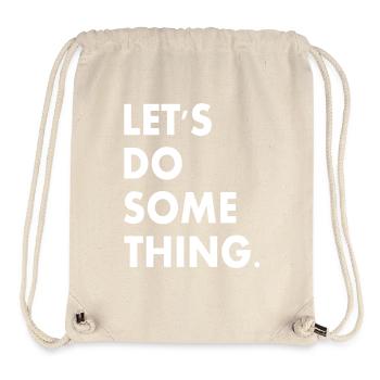 lets do something - Sac à cordon recyclé Stanley/Stella - blanc naturel - Devant