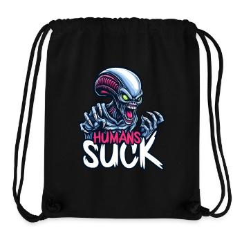 Humans Suck - Stanley/Stella Recycled Gym Bag - black - Front