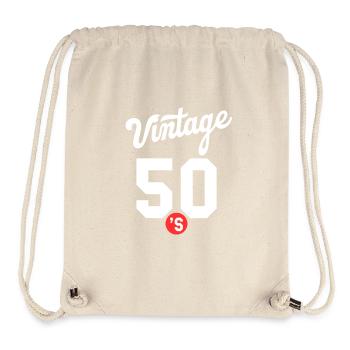 Vintage 50s 1950s - Stanley/Stella Recycled Gym Bag - natural - Front