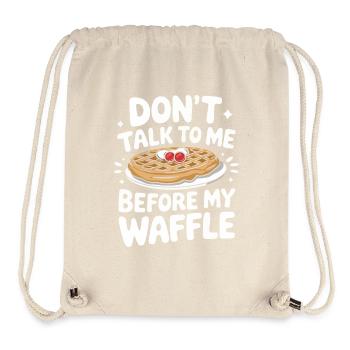 Waffeln Frühstück Süßigkeiten - Stanley/Stella recycelter Gym Bag - Naturweiß - Vorne