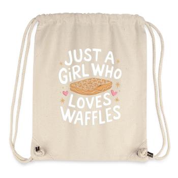 Waffeln Frühstück Süßigkeiten - Stanley/Stella recycelter Gym Bag - Naturweiß - Vorne