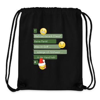 Weihnachtschaos im Griff - Stanley/Stella recycelter Gym Bag - Schwarz - Vorne