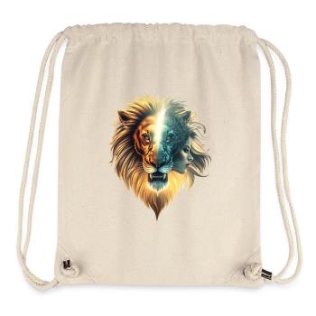 Duality of Strength, the Lion and the Woman - Stanley/Stella Recycled Gym Bag - natural - Front