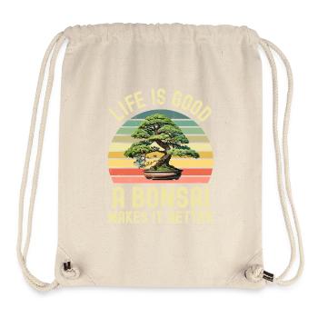 Bonsai Baum - Stanley/Stella recycelter Gym Bag - Naturweiß - Vorne