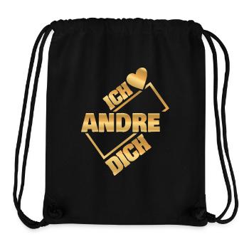 Andre - Sac à cordon recyclé Stanley/Stella - noir - Devant