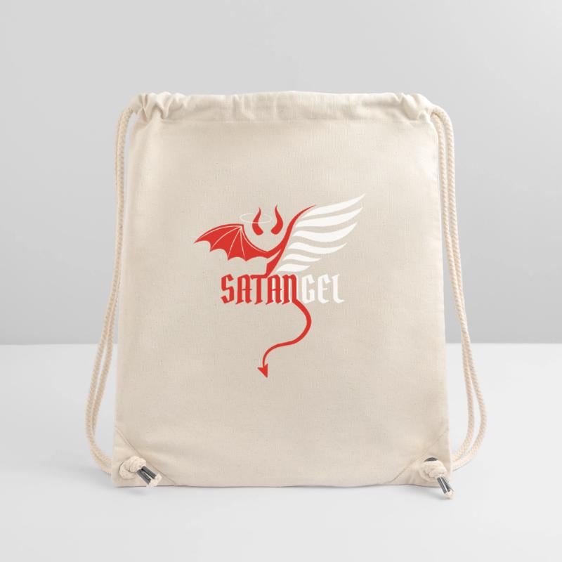 Angel devil devil good evil good evil joke Stanley/Stella Recycled Gym Bag
