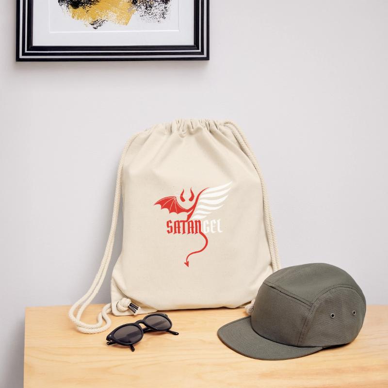Angel devil devil good evil good evil joke Stanley/Stella Recycled Gym Bag