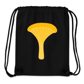 Gelbe Pfifferling-Pilz-Illustration - Stanley/Stella recycelter Gym Bag - Schwarz - Vorne
