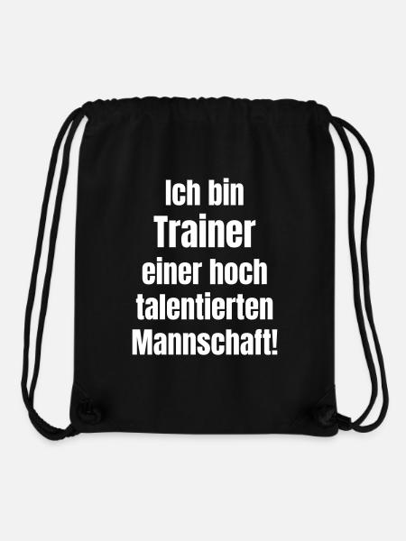 I am the coach of a highly talented team - Stanley/Stella Recycled Gym Bag - black