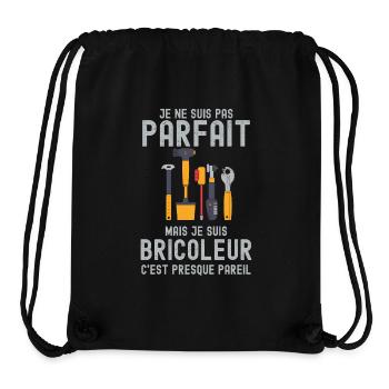 Perfekt, nein, cleverer Handwerker - Stanley/Stella recycelter Gym Bag - Schwarz - Vorne